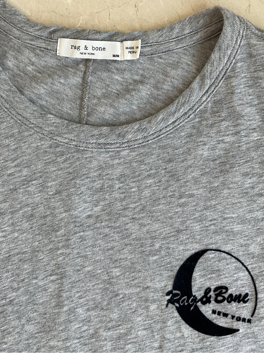 rag & bone women’s Slub Logo Tee - Picture 4 of 7
